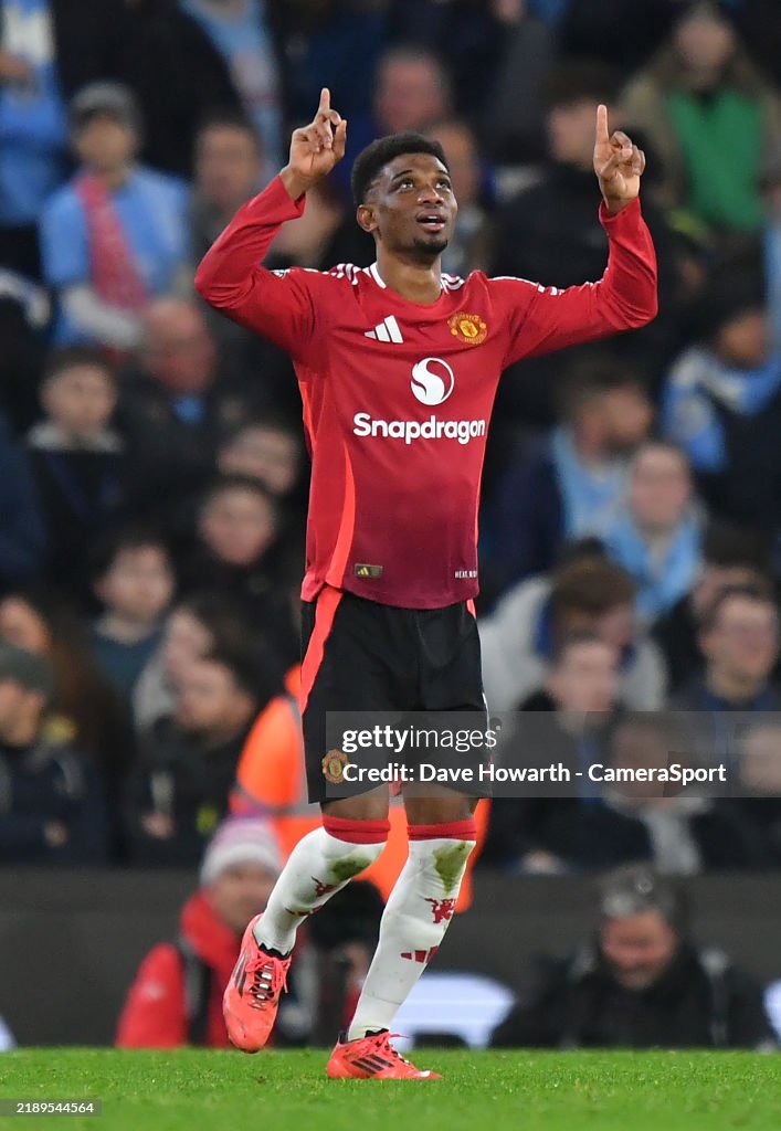 Amad Manchester United's Amad Diallo celebrates scoring his team's second ...