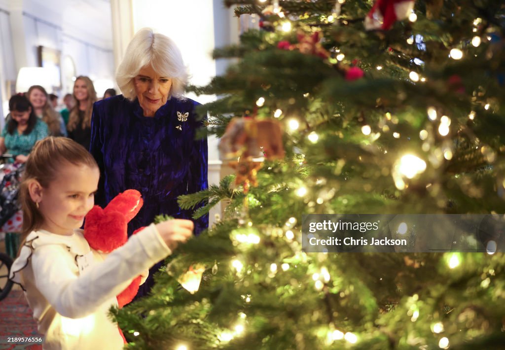 Queen Camilla Decorates The Clarence House Christmas Tree