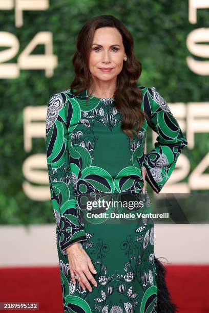 Yusr Feature Jury Member, Minnie Driver attends the Closing Night Red Carpet at the Red Sea International Film Festival 2024 on December 12, 2024 in...