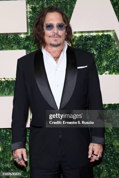 Johnny Depp attends the "Modì, Three Days on the Wing of Madness" Screening at the Red Sea International Film Festival 2024 on December 12, 2024 in...