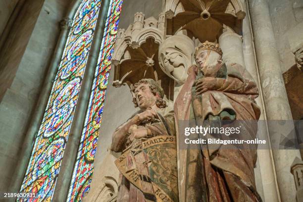 Donor figures Ekkehard II and Uta, Cathedral of St. Peter and Paul, Naumburg, Saxony-Anhalt, Germany.