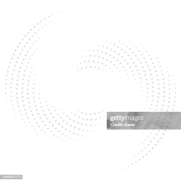 swirl pattern, small triangle outlines - small circle pattern stock illustrations