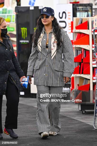 Rihanna is seen on December 15, 2024 in Los Angeles, California.