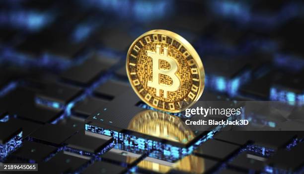 gold bitcoin etf - bitcoin stock pictures, royalty-free photos & images