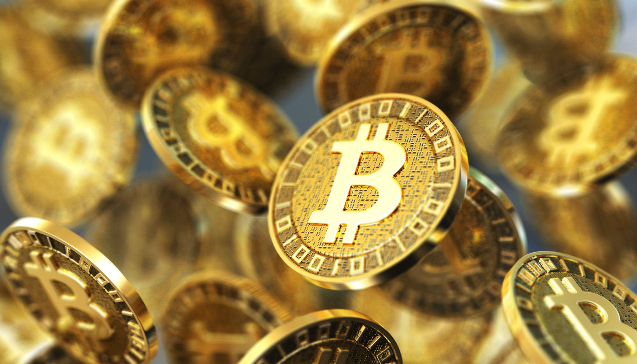 The New Gold. Bitcoin Concept The New Gold. Bitcoin Concept