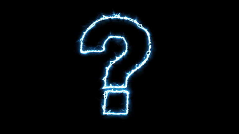 Neon Question Mark