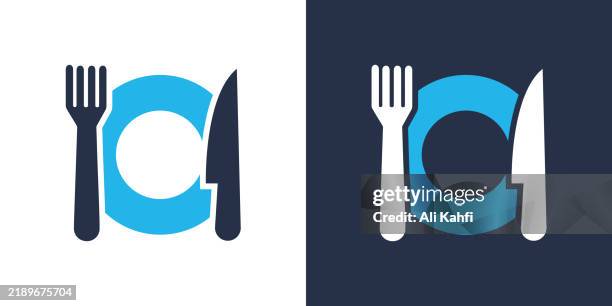 plate fork and knife icon. solid icon vector illustration. for website design, logo, app, template, ui, etc. - food court stock illustrations
