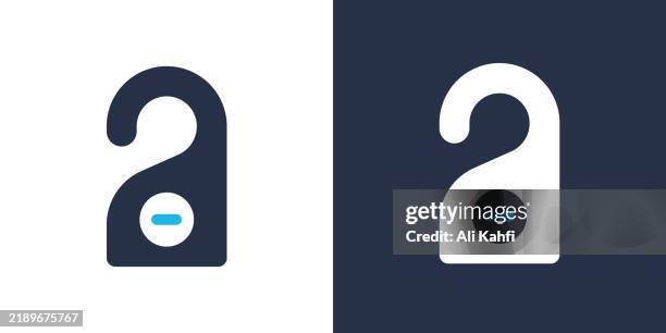 don't disturb icon. solid icon vector illustration. for website design, logo, app, template, ui, etc. - busy restaurant stock illustrations