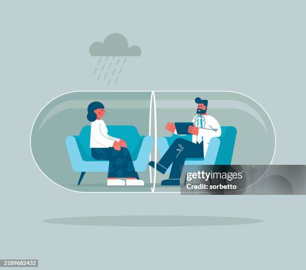 psychotherapy - opioids stock illustrations