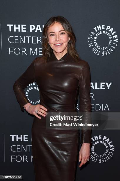 Christa Miller attends an evening with Apple TV+'s "Shrinking" presented by The Paley Center For Media at Writers Guild Theater on December 12, 2024...