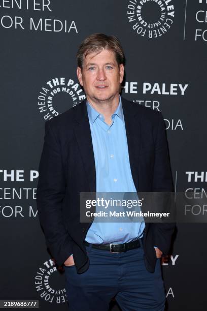 Bill Lawrence attends an evening with Apple TV+'s "Shrinking" presented by The Paley Center For Media at Writers Guild Theater on December 12, 2024...