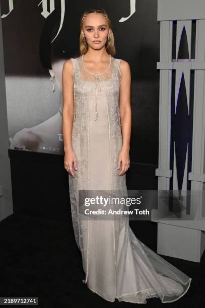 Lily-Rose Depp attends the Los Angeles premiere of Focus Features' "Nosferatu" at TCL Chinese Theater on December 12, 2024 in Hollywood, California.