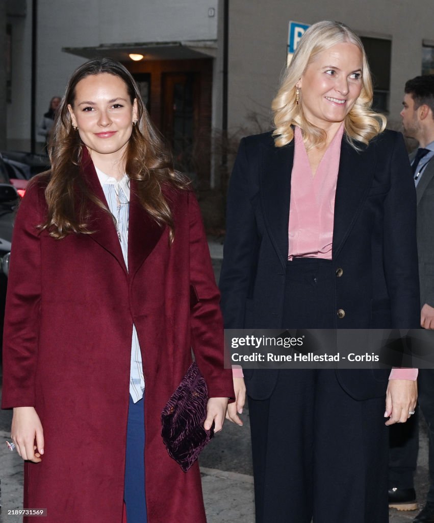Norwegian Royals Visit Children At Drammen Hospital