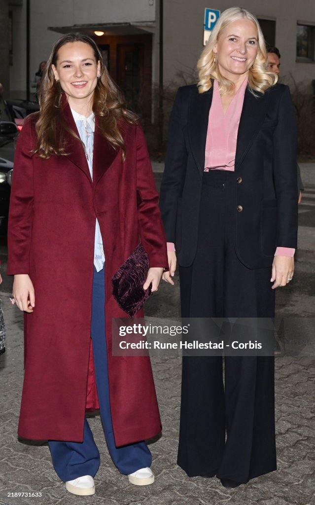 Norwegian Royals Visit Children At Drammen Hospital