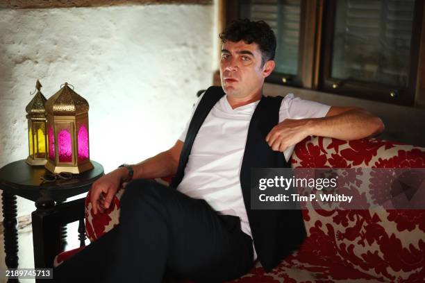 Riccardo Scamarcio poses during a photocall for "Modì, Three Days on the Wing of Madness" at the Red Sea International Film Festival 2024 on December...