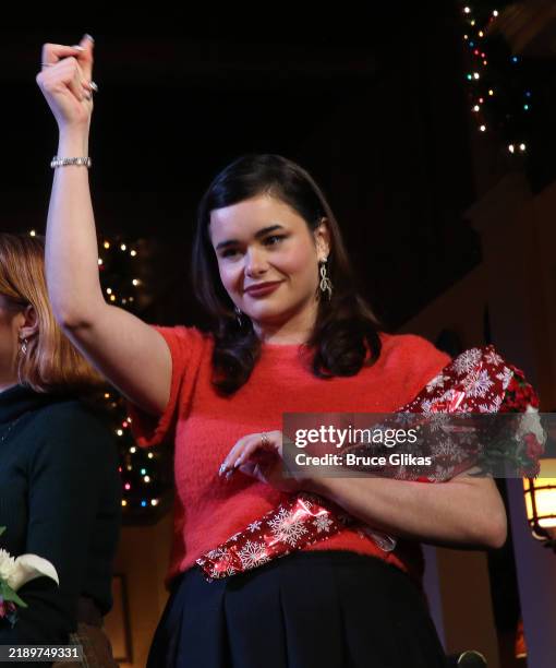Barbie Ferreira during the opening night curtain call for Second Stage Theatre's new play "The Cult of Love" on Broadway at The Hayes Theater on...