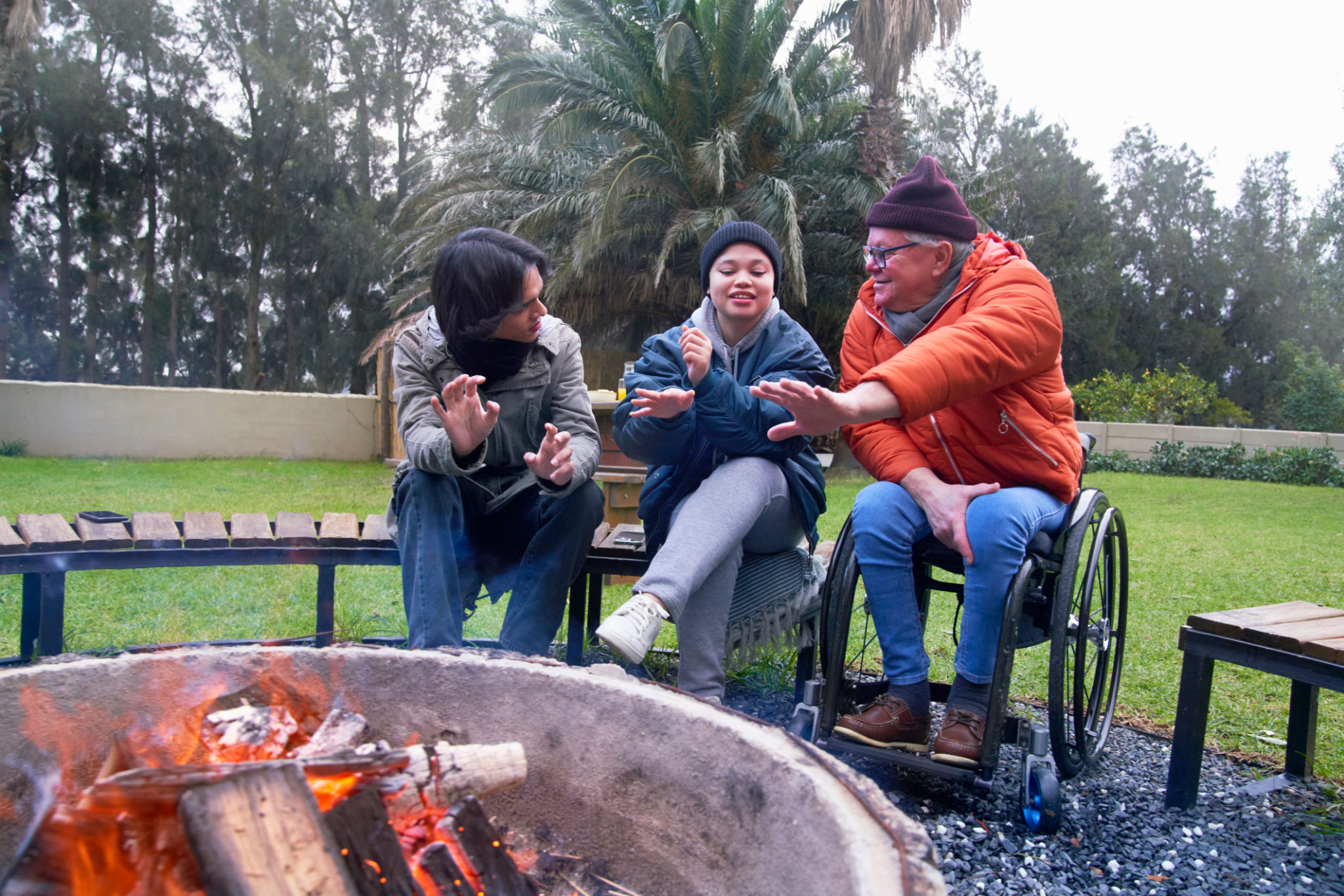 backyard fire pit