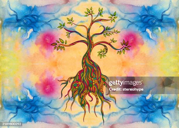 tree electric - rainforest canopy stock illustrations