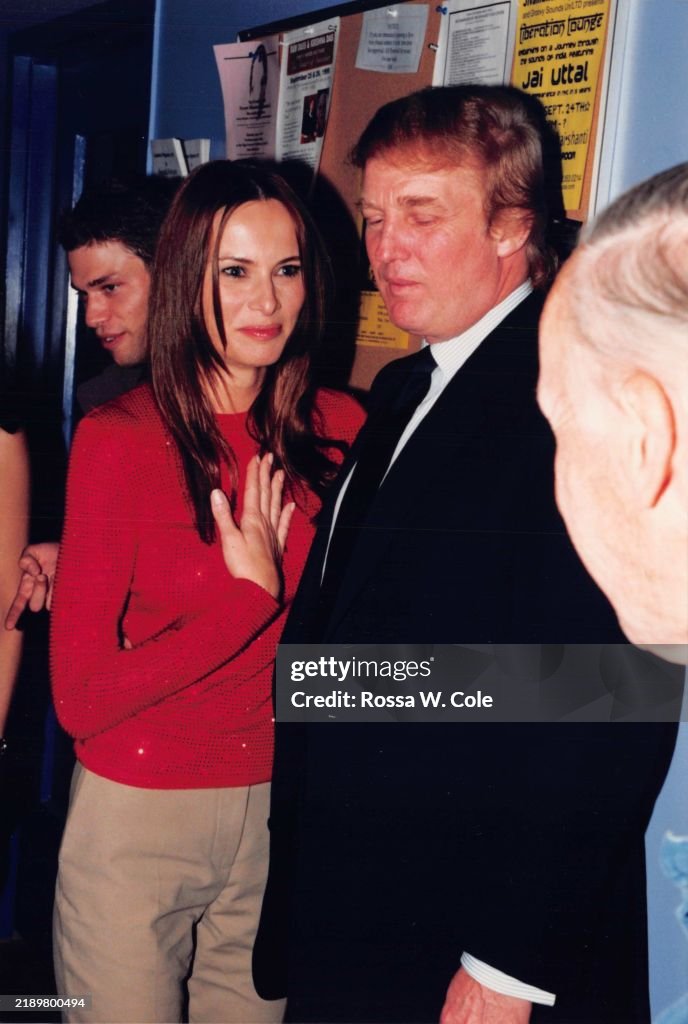 Donald Trump And Melanie Knauss Backstage At A Fashion Show At The donald-trump-and-melanie-knauss-backstage-at-a-fashion-show-at-the