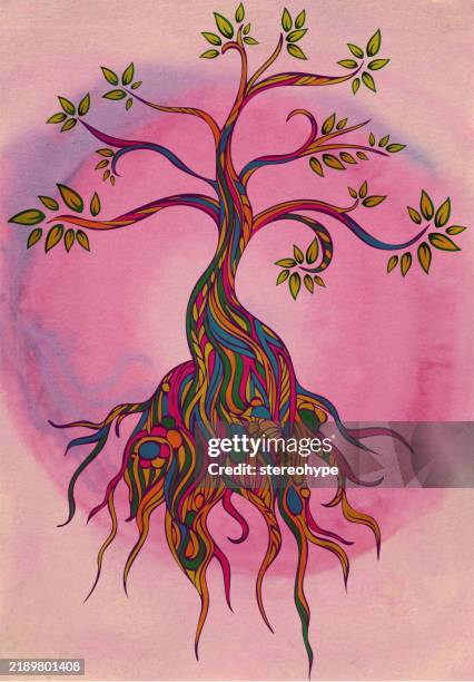 magenta spring - canvas texture stock illustrations