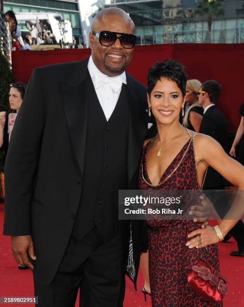 Actor Chi McBride and wife Julissa at the 60th Annual Emmy Awards Show, September 21, 2008 in Los Angeles, California.