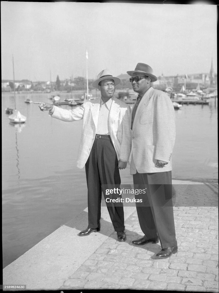 Fighter Ray Robinson in Zurich 1951
