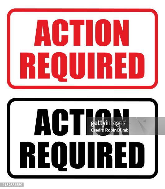 11 Action Required Icon High Res Illustrations - Getty Images
