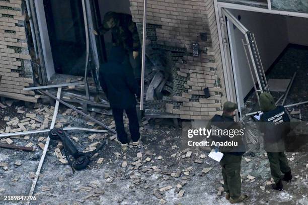 View of the scene after Lt. Gen. Igor Kirillov, chief of Russia's Radiation, Chemical and Biological Protection Defense Troops, and his assistant...