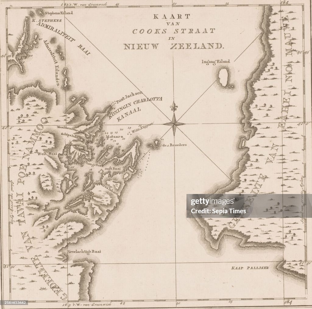 Cook Strait Width Map of the Cook Strait in New Zealand, Map of Cooks Strait in New ...