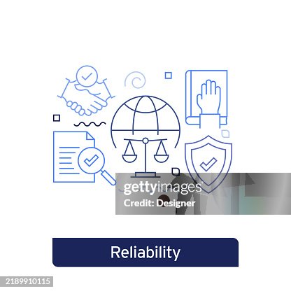 Reliability Program Vector Reliability Concept Vector Illustration Editable Stroke Vector Design ...