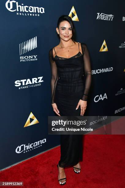 Kyra Santoro attends the National Association of Latino Independent Producers' 25th Anniversary End Of Year Celebration at The Continental Club on...