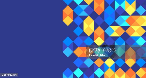modern digital abstract pixel background - hybrid cloud stock illustrations