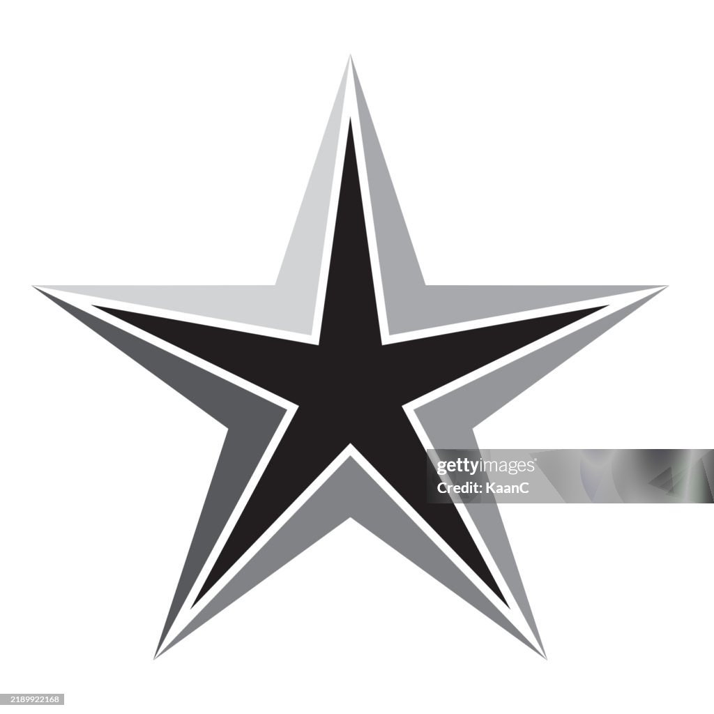 Five Point Stars vector icon. Isolated Stars, rating flat symbol. Vector stock illustration