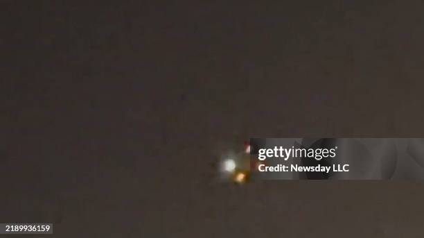 Drone is seen over Ridge, New York, on Thursday evening, on Dec. 12, 2024.