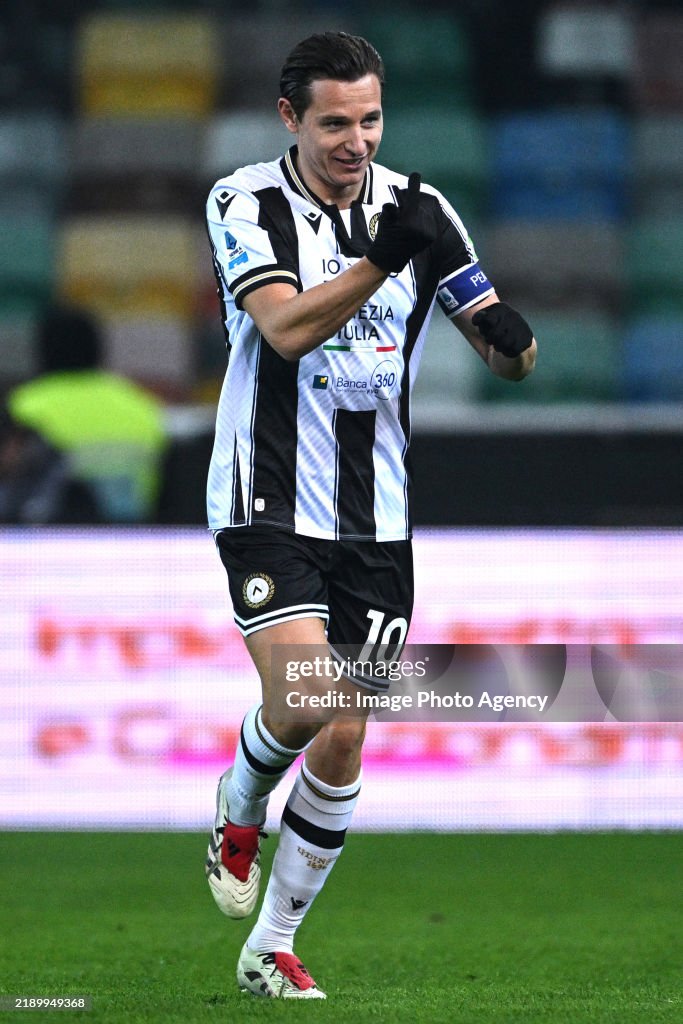 Thauvin Florian Thauvin of Udinese celebrates his goal during the Serie A ...
