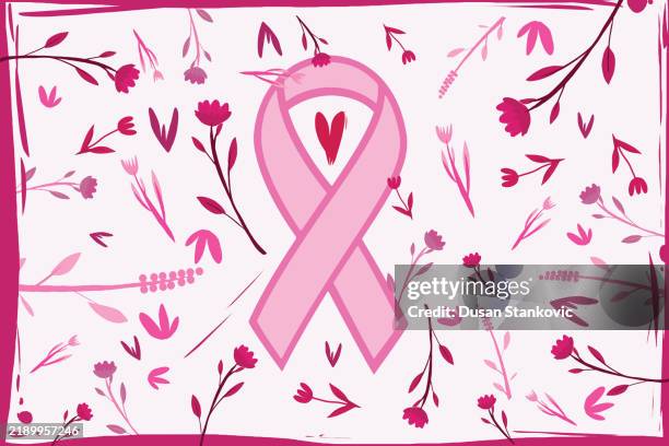 illustrations, cliparts, dessins animés et icônes de battez-vous et gagnez, nous vous encourageons tous - mois du cancer du sein - octobre rose