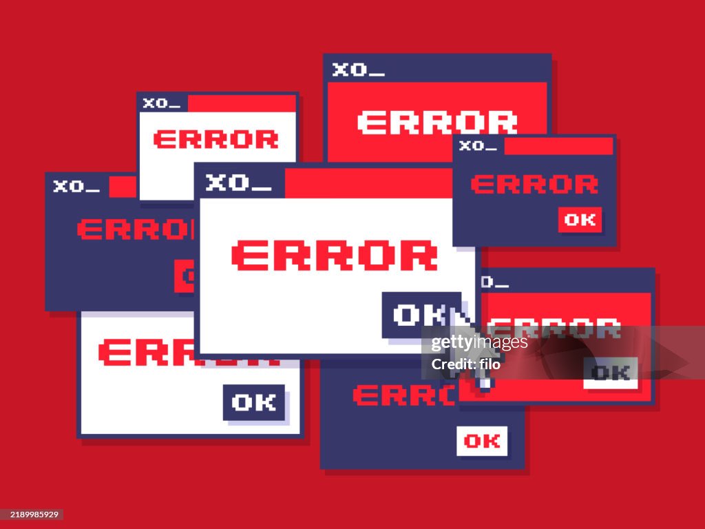 Error Alert Warning Mistake Problem Warning Notification Window High ...
