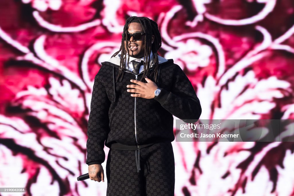 Lucky Rapper 2024 American rapper and record producer Lucki performs onstage during day ...