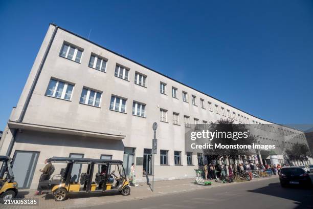 oskar schindler's enamel factory on lipowa street at krakow, poland - enamel stock pictures, royalty-free photos & images
