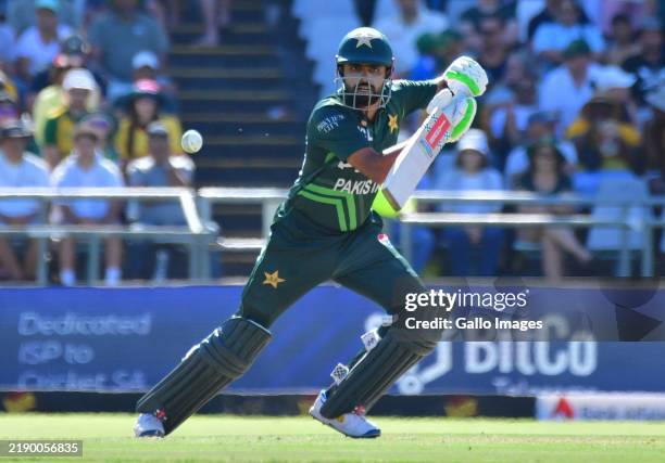 Babar Azam of Pakistan during the 2nd ODI match between South Africa and Pakistan at World Sports Betting Newlands Cricket Ground on December 19,...