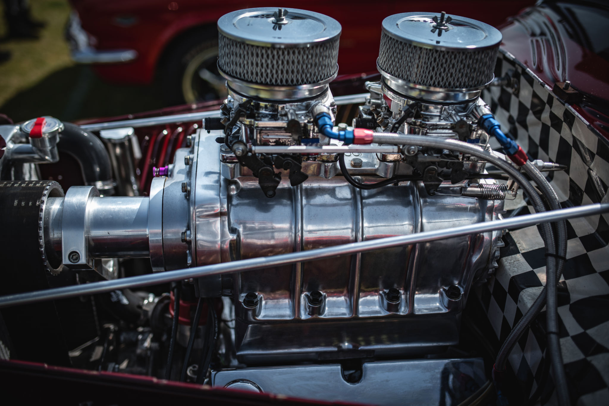 clean car engine