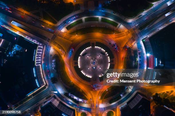 marques de pombal square from above top drone view - neon car shape stock pictures, royalty-free photos & images
