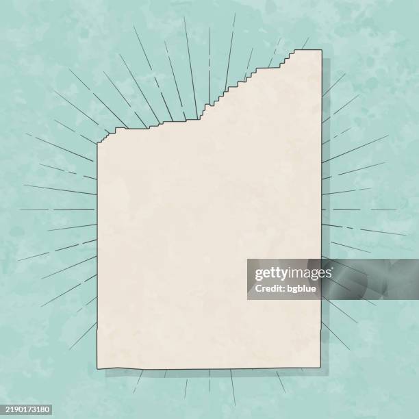 jackson county, oregon. map in retro vintage style - old textured paper - medford oregon stock illustrations