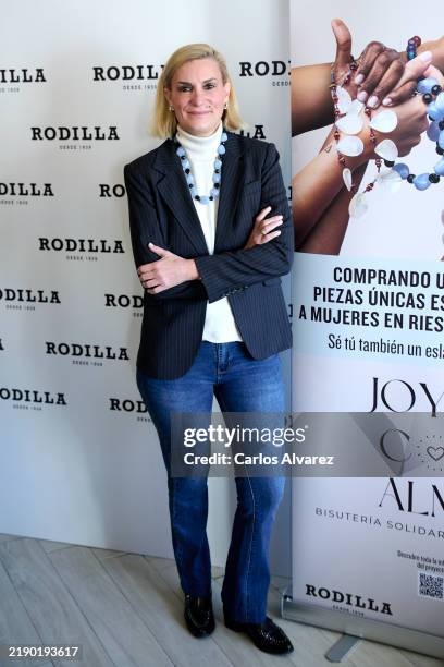 Maria Zurita attends the 'Joyas con Alma' presentation at the Rodilla Store on December 16, 2024 in Madrid, Spain.
