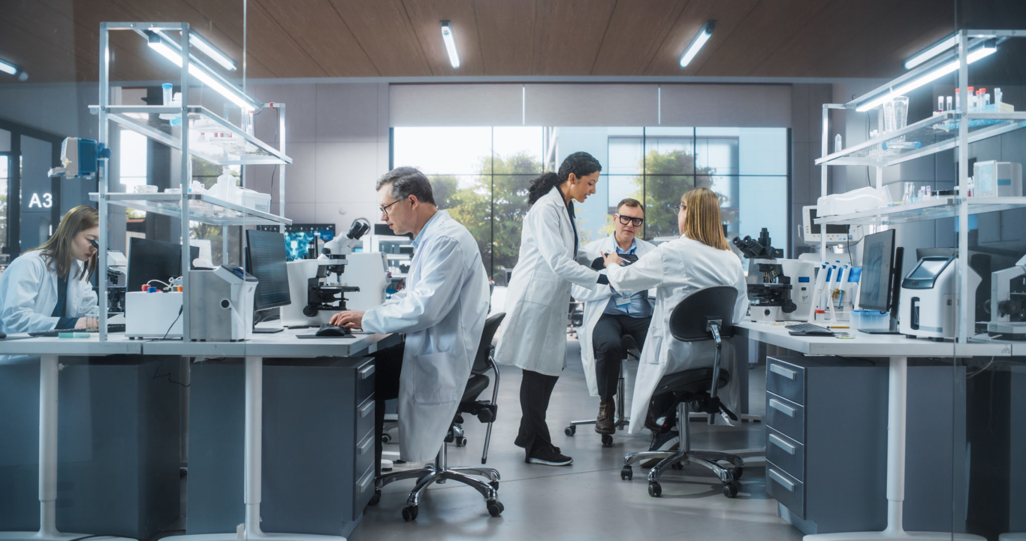 scientists in lab