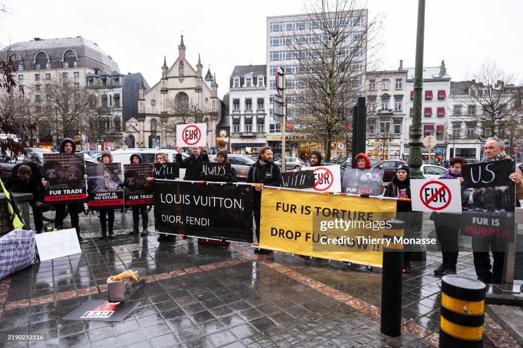 Anti-Fur Movement In Brussels