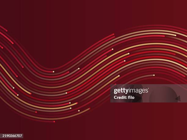 holiday wave abstract background - market update stock illustrations