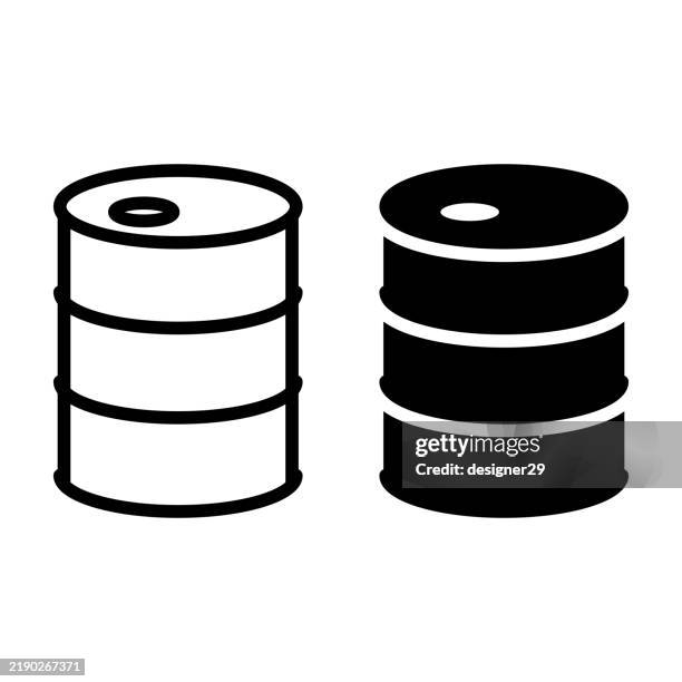illustrations, cliparts, dessins animés et icônes de conception vectorielle d’icône de baril - tonneau