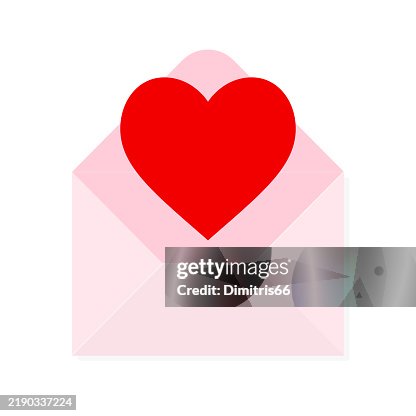 Envelope with heart Envelope with heart