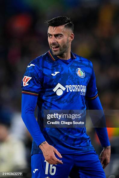 Digo Ricio Diego Rico of Getafe CF looks on during the LaLiga match between ...